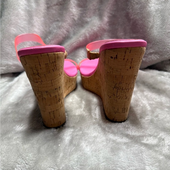 Jessica Simpson Pink Wedge Sandals - Picture 5 of 9